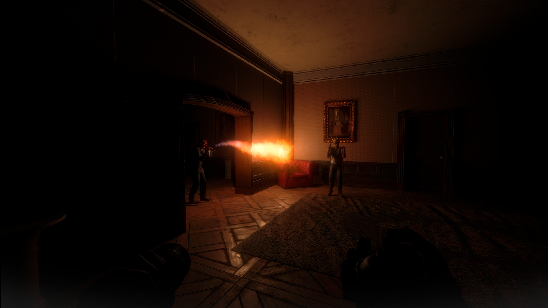 第一人称惊骇对立游戏《午夜凶杀沙龙》现已登录Steam渠道 2024年第四季度推出